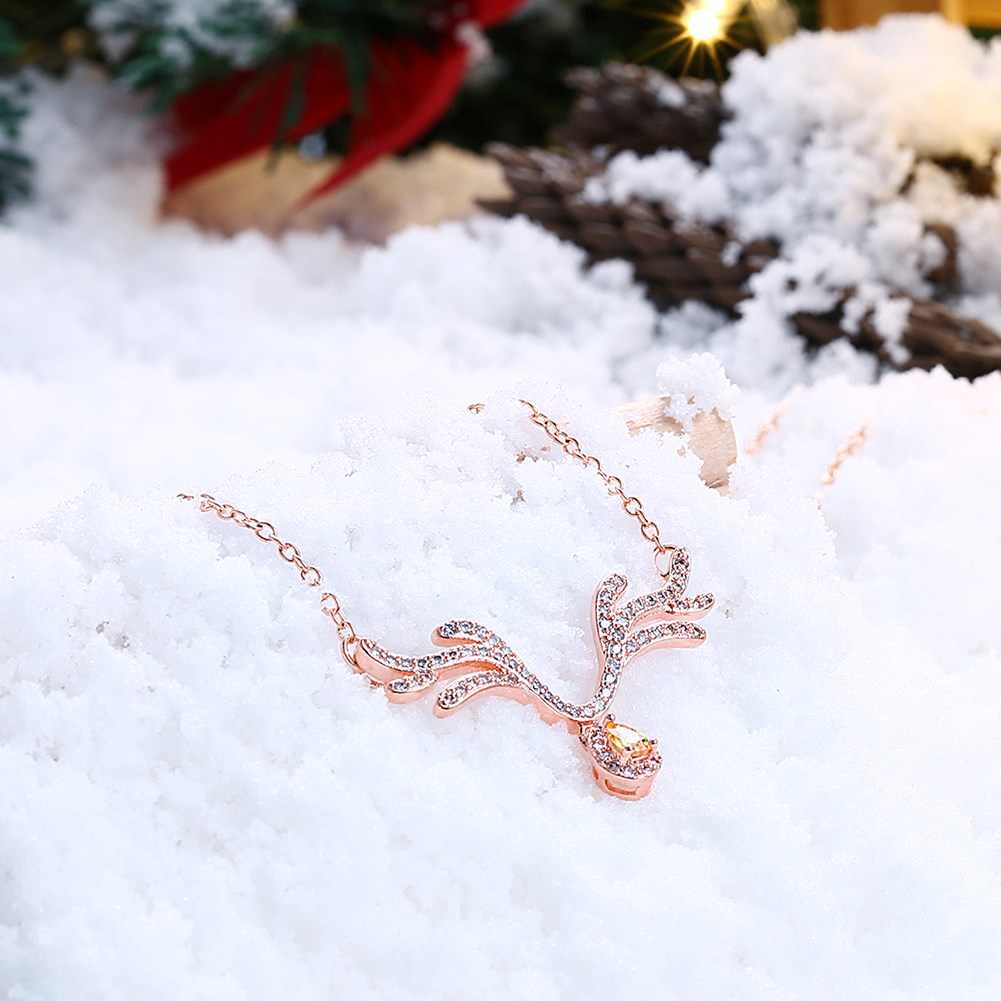 INALIS-Womens-Sweet-Delicate-Christmas-Deer-Zircon-Necklace-Gift-1224374