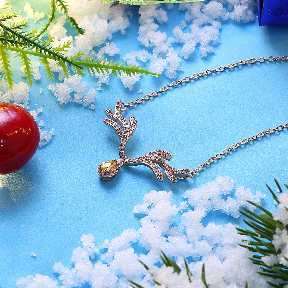 INALIS-Womens-Sweet-Delicate-Christmas-Deer-Zircon-Necklace-Gift-1224374