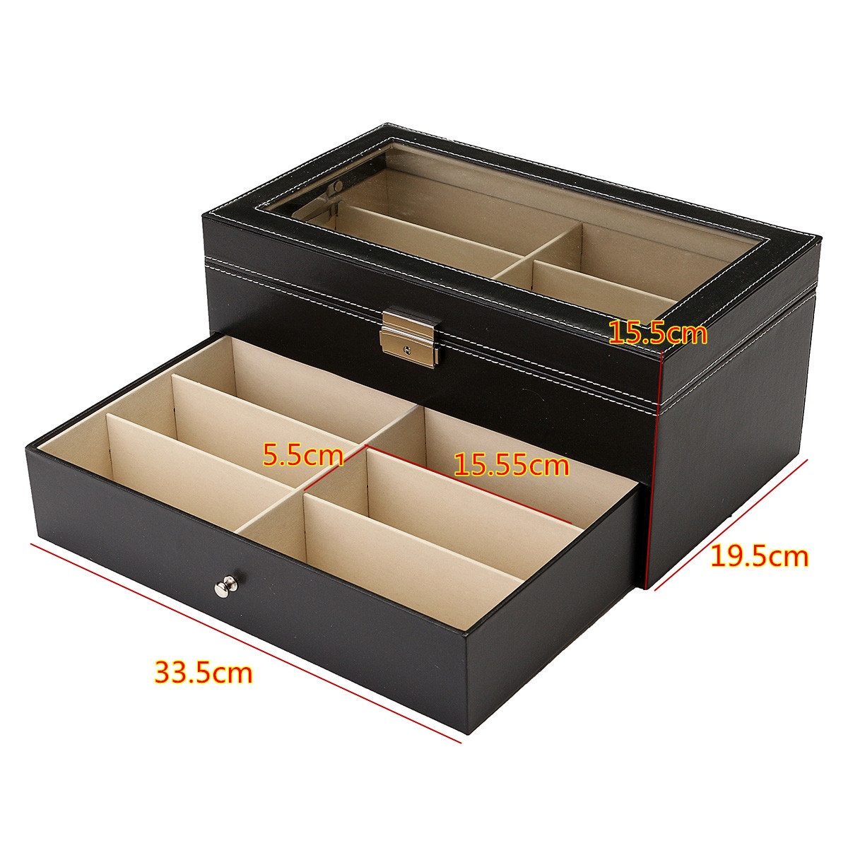 12-Black-Eyeglasses-Sunglass-Oversized-Storage-Display-Case-Glasses-Organizer-1186421