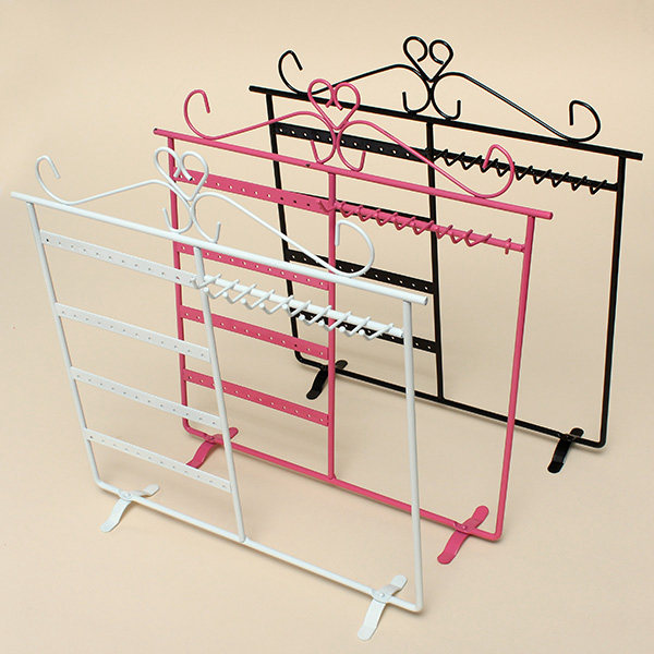 10-Hooks-48-Holes-Earrings-Necklace-Jewelry-Display-Rack-Holder-Stand-983510