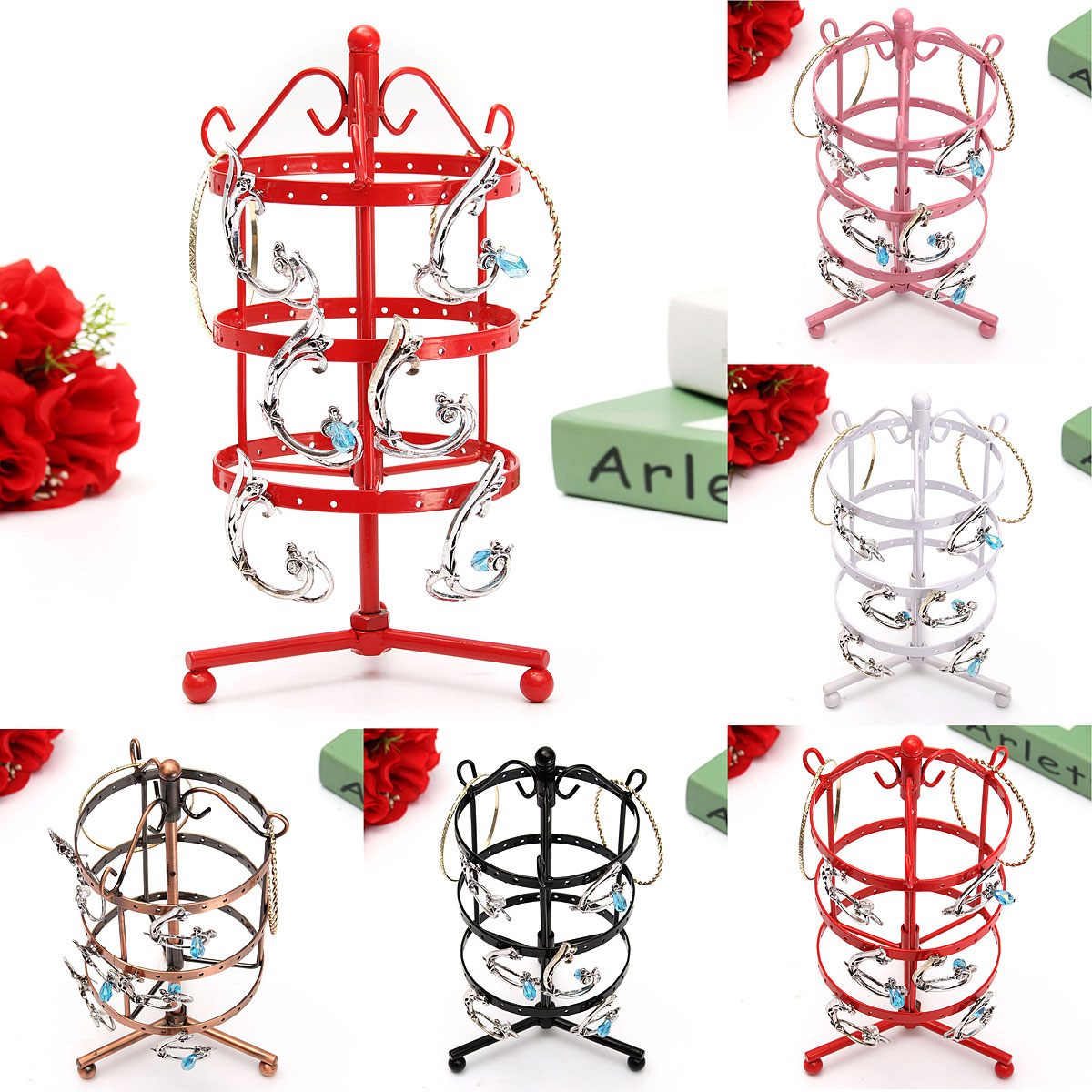 72-Holes-Metal-Round-Shaped-Jewelry-Display-Stand-Holder-Showcase-1028242