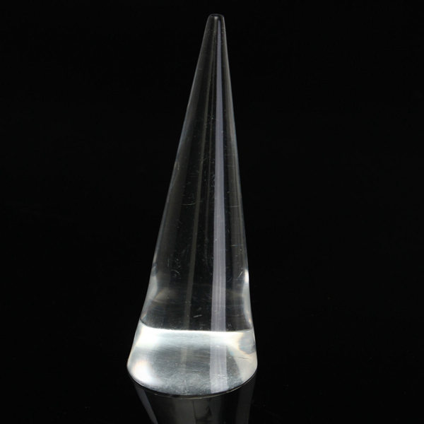 Acrylic-Transparent-Clear-Cone-Shape-Jewelry-Ring-Display-Holder-Stand-983509