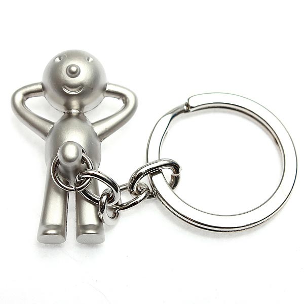 1-PC-Creative-Silver-Mr-P-Boy-Akimbo-Key-Ring-Chain-Fob-Gift-915772