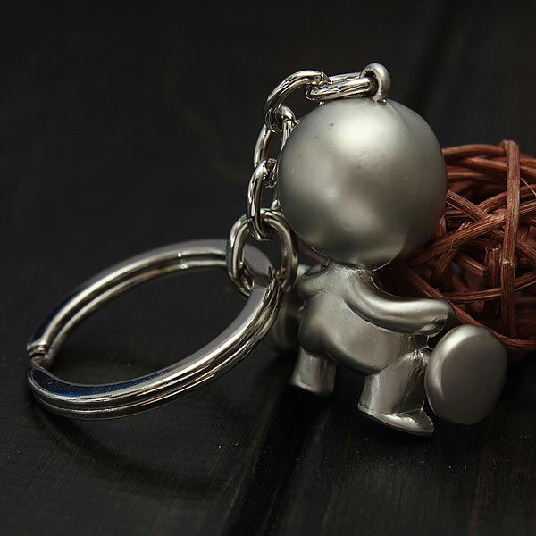 1-PC-Creative-Silver-Mr-P-Boy-Akimbo-Key-Ring-Chain-Fob-Gift-915772