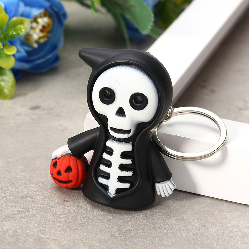 Black-Led-Light-Skeleton-Keychain-with-Scary-Sound-Pumpkin-Design-Key-Ring-1207699