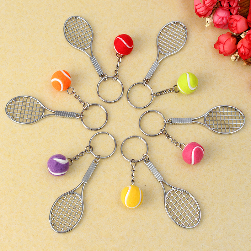 Mini-Tennis-Rackets-Metal-Key-Chain-Ring-Cute-Gift-1123952