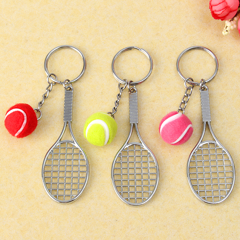 Mini-Tennis-Rackets-Metal-Key-Chain-Ring-Cute-Gift-1123952