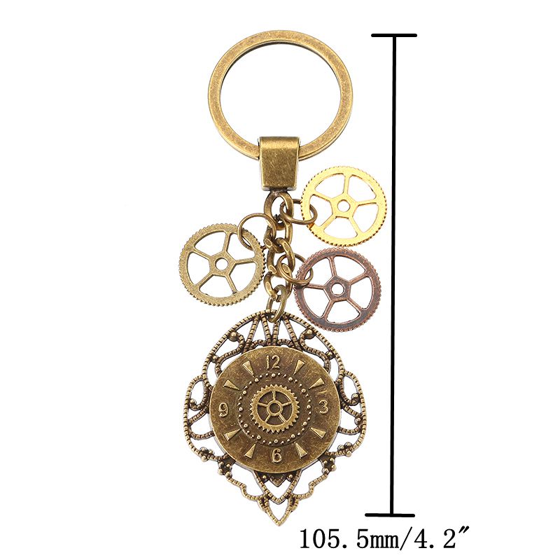 Retro-Handmade-Key-Ring-Zinc-Alloy-Gear-Wheel-Pendant-Keychain-1165094