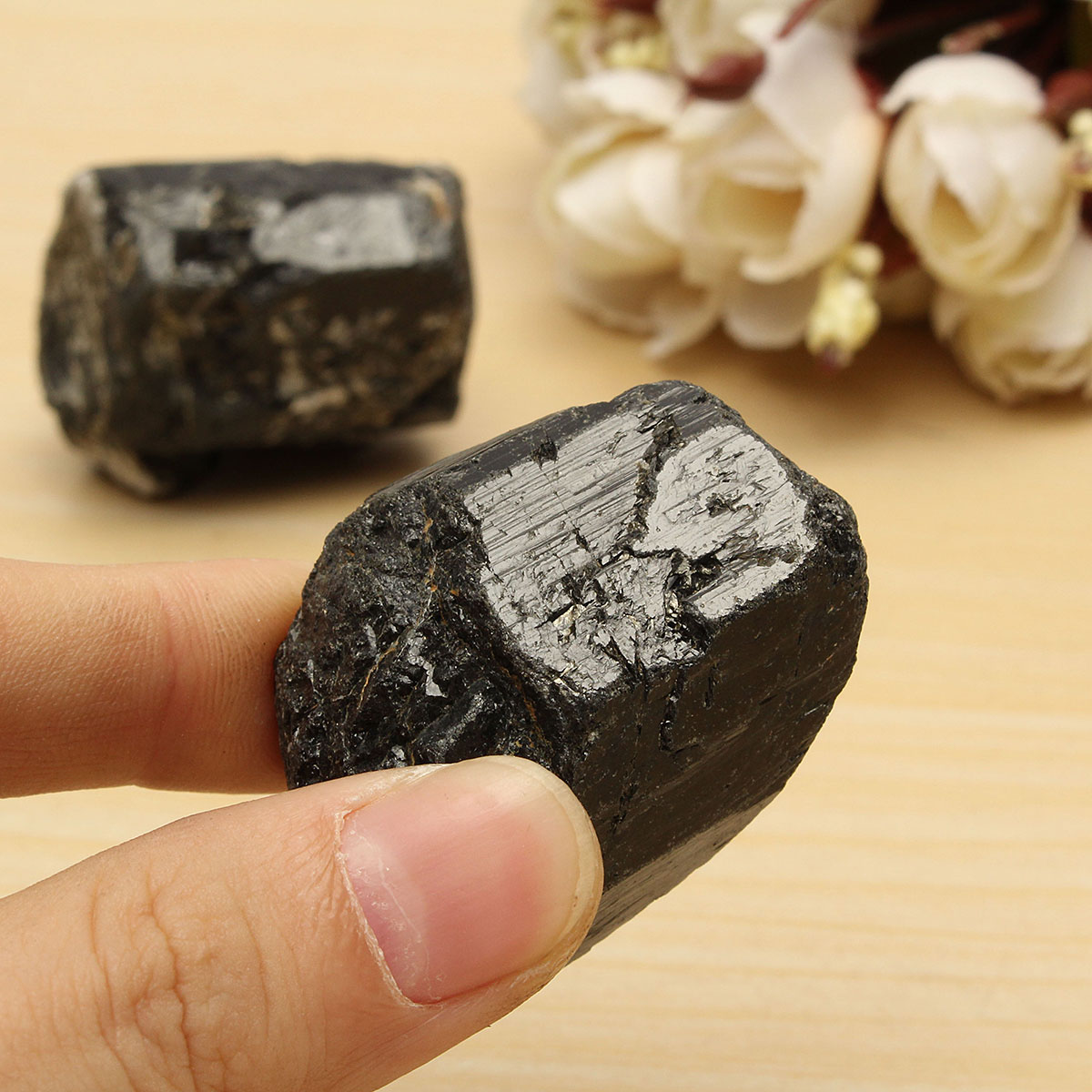 100g-Black-Natural-Rough-Tourmaline-Quartz-Stone-Specimen-Healing-Gem-Accessories-1100658