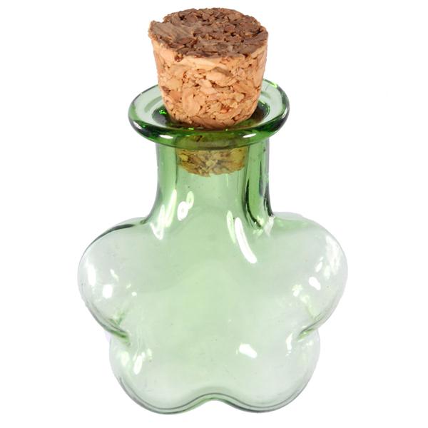 Multicolor-Flower-Shaped-Wishing-Message-Glass-Bottles-Vials-With-Cork-985931