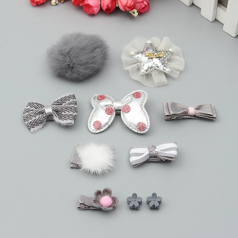 Cute-Bowknot-Flower-Star-Fuzz-Ball-Baby-Hairpin-Kids-Jewelry-Set-1141660