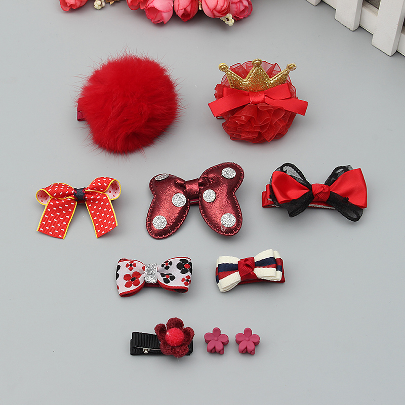Cute-Bowknot-Flower-Star-Fuzz-Ball-Baby-Hairpin-Kids-Jewelry-Set-1141660
