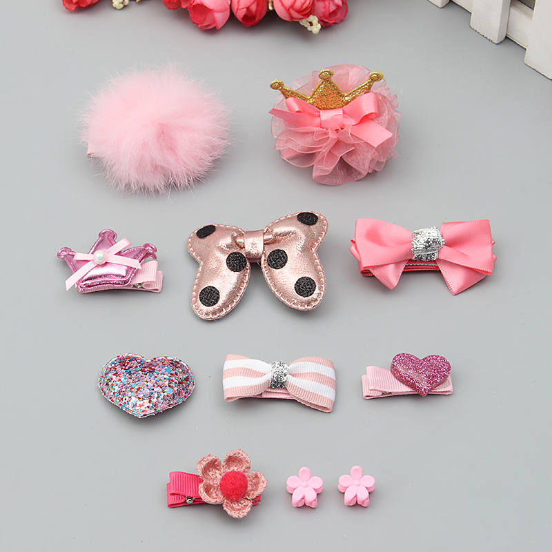 Cute-Bowknot-Flower-Star-Fuzz-Ball-Baby-Hairpin-Kids-Jewelry-Set-1141660