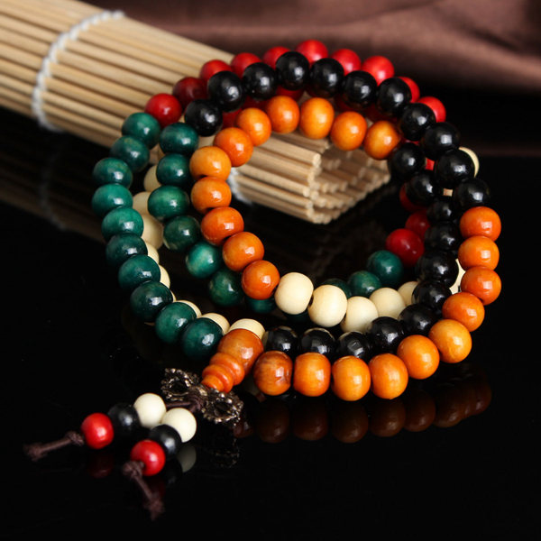 108Pcs-8mm-Multilayer-Sandalwood-Buddha-Prayer-Beads-Bracelet-Necklace-985346