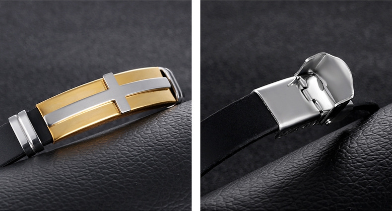10mm-Fashion-Titanium-Steel-Cross-Bracelet-Mens-Silicone-Jewelry-Wristband-1262117