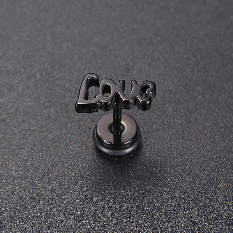 1pc-Love-Letters-Words-Punk-Titanium-Steel-Trendy-Earring-Female-Male-Jewelry-1137245