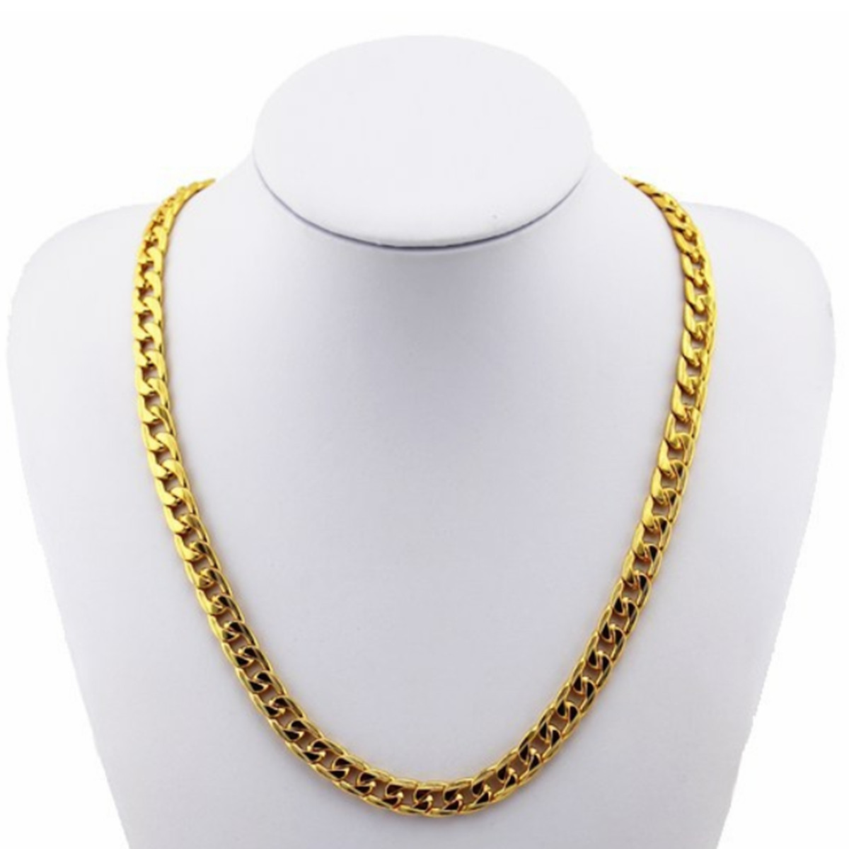 18K-Gold-Plated-10mm-Men-Chain-24inch-Necklace-Jewelry-1024889