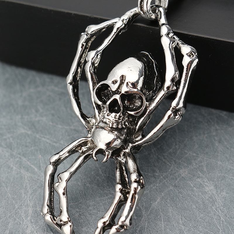 Retro-Double-Skull--Zinc-Alloy-Chain-Punk-Spider-Pendant-Necklace-for-Men-1215030