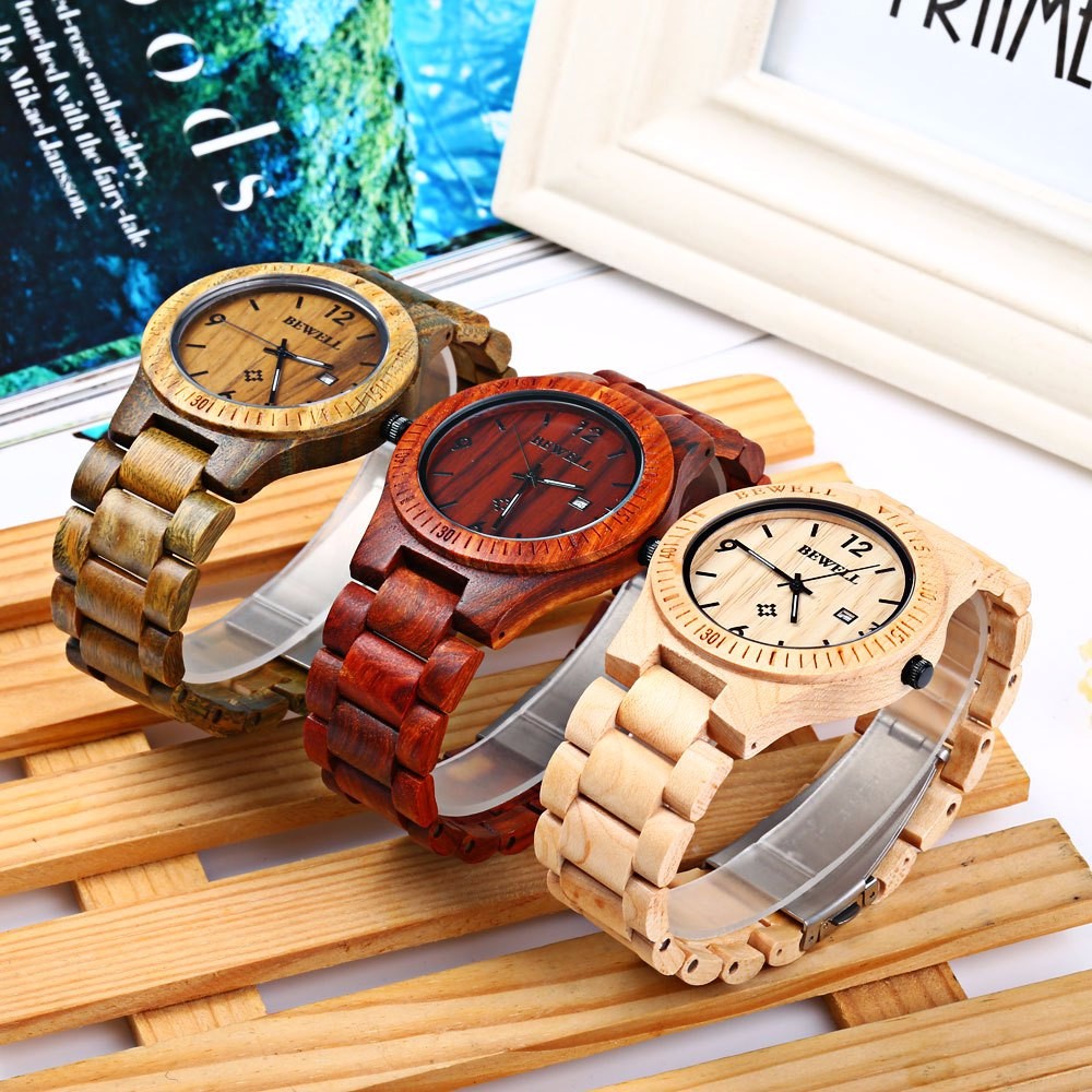 BEWELL-ZS-W086B-Men-Natural-Wooden-Auto-Calendar-Display-Fashion-Quartz-Wrist-Watch-1066712