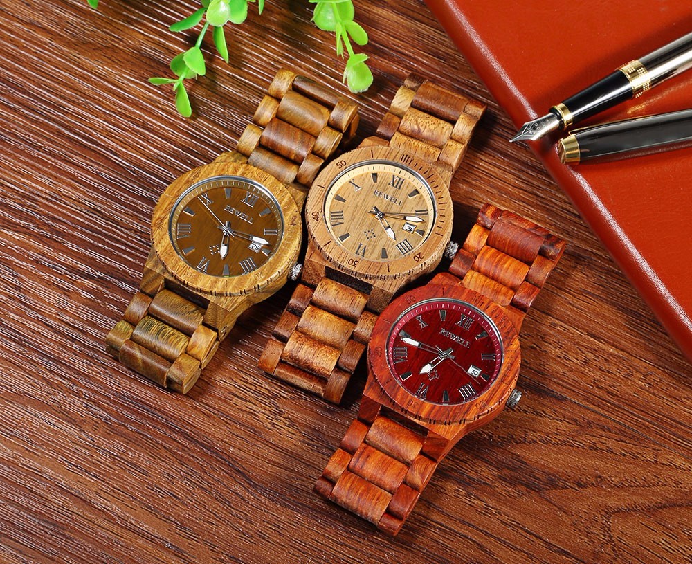 BEWELL-ZS-W109B-Male-Quartz-Watch-Calendar-Waterproof-Natural-Wood-Watches-1066713