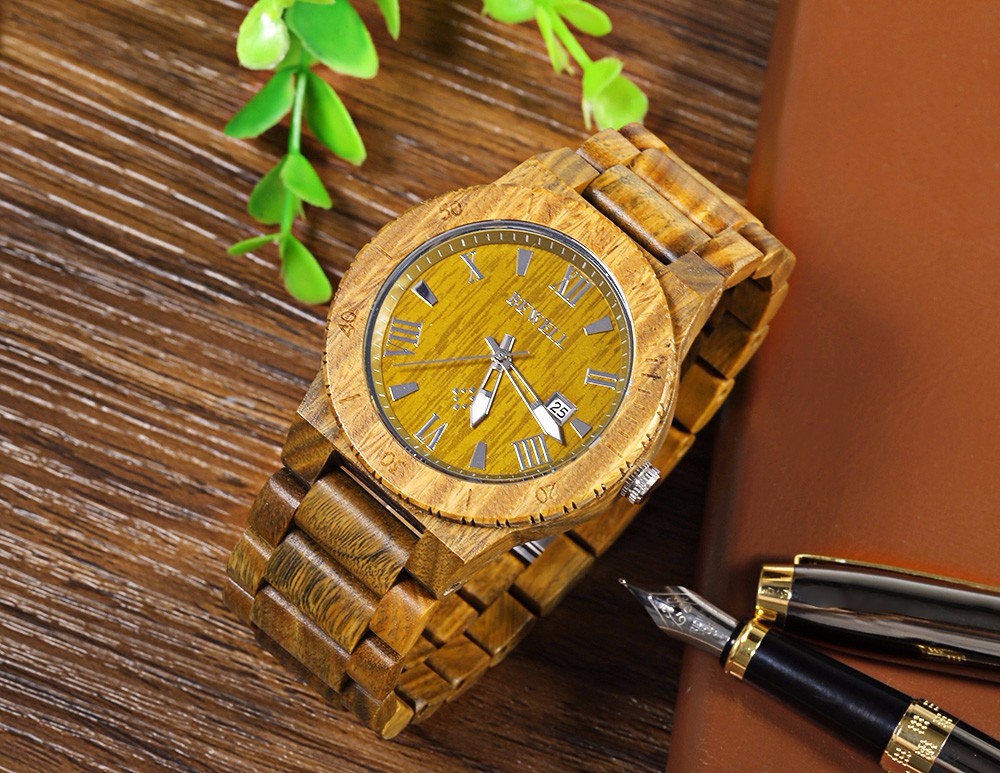 BEWELL-ZS-W109B-Male-Quartz-Watch-Calendar-Waterproof-Natural-Wood-Watches-1066713