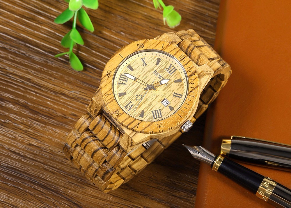 BEWELL-ZS-W109B-Male-Quartz-Watch-Calendar-Waterproof-Natural-Wood-Watches-1066713