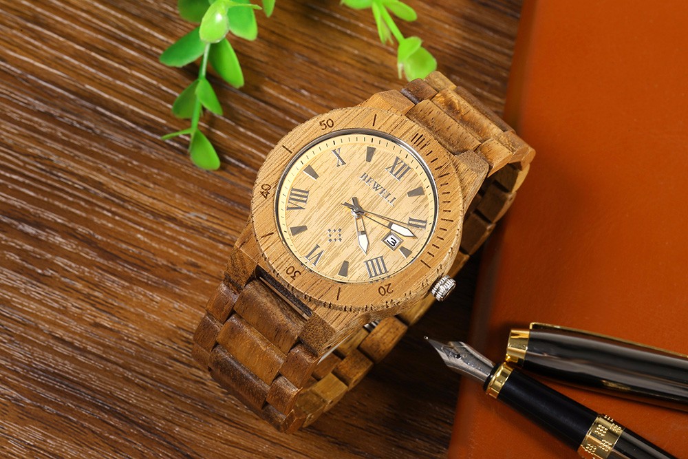 BEWELL-ZS-W109B-Male-Quartz-Watch-Calendar-Waterproof-Natural-Wood-Watches-1066713