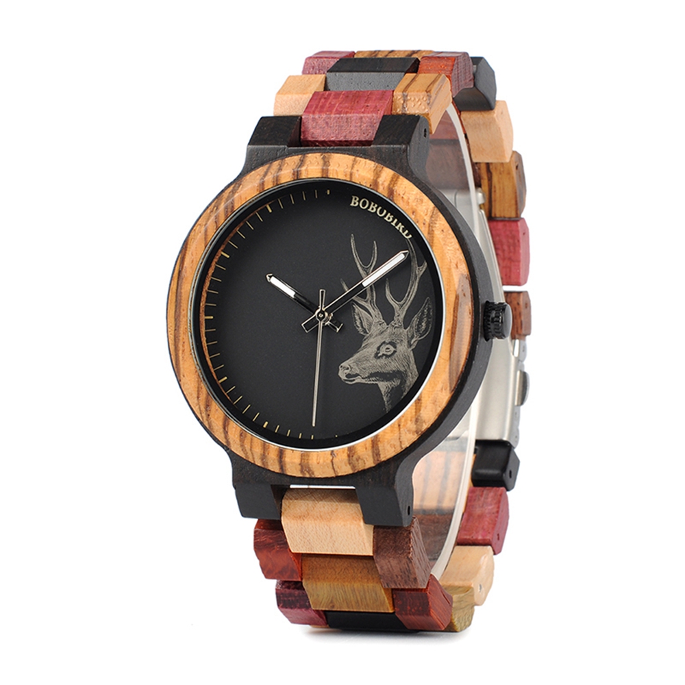 BOBO-BIRD-WP14-2-Elk-Deer-Head-Quartz-Watches-Colorful-Band--Men-Wooden-Wrist-Watch-1294395