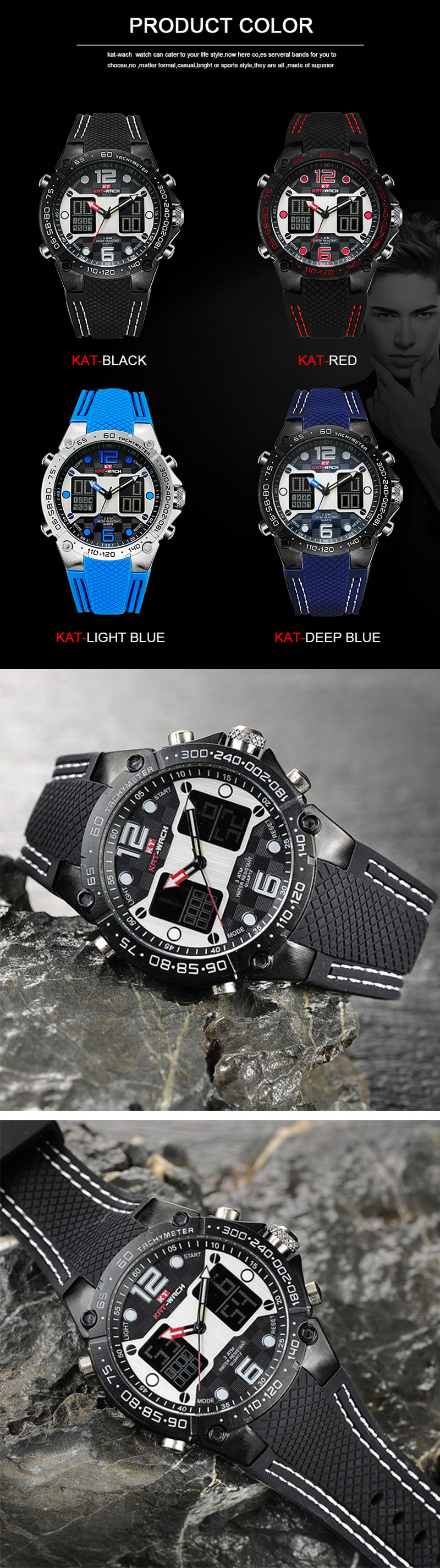 KAT-WACH-KT717-Dual-Display-Digital-Watch-Cozy-Silicone-Strap-Luminous-Chronograph-Men-Sport-Watch-1286731