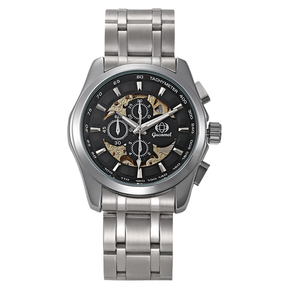 Gucamel-GT07-Skeleton-Stainless-Steel-Band-Mechanical-Men-Watch-1042487