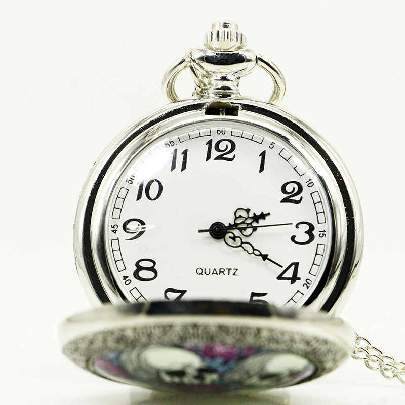 DEFFRUN-Creative-Rose-Skull-head-Silver-Quartz-Pocket-Watch-Antique-Pendant-1137213