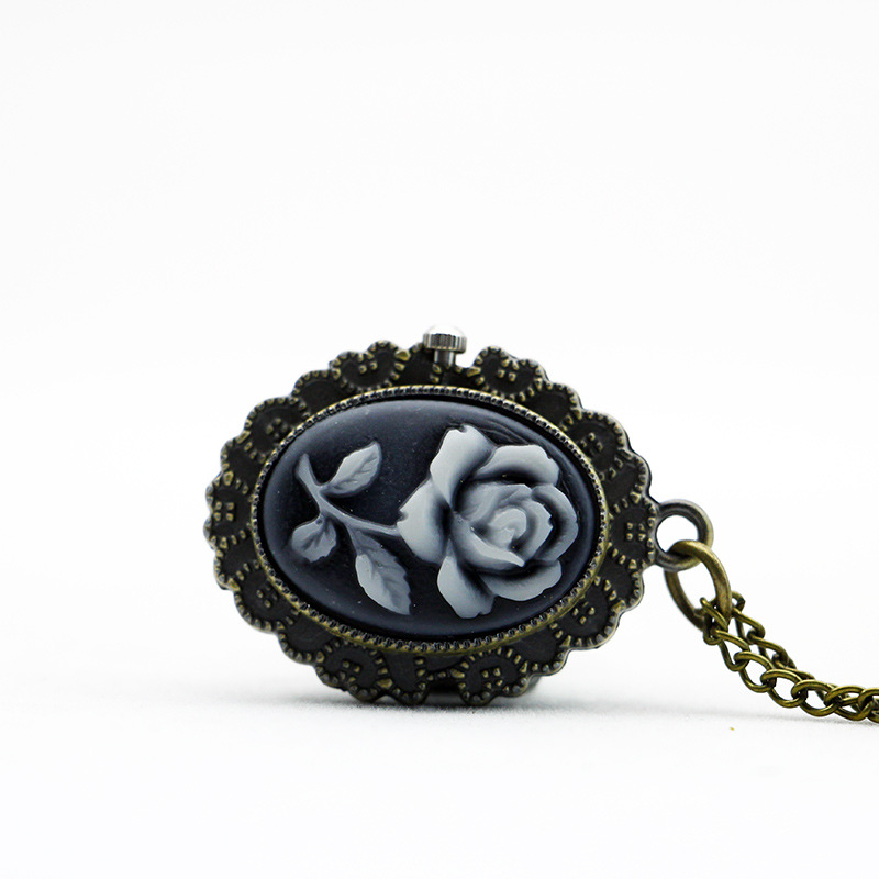 DEFFRUN-Fashion-Flower-Rose-Bronze-Quartz-Pocket-Watch-Retro-Pendant-Necklace-1137214