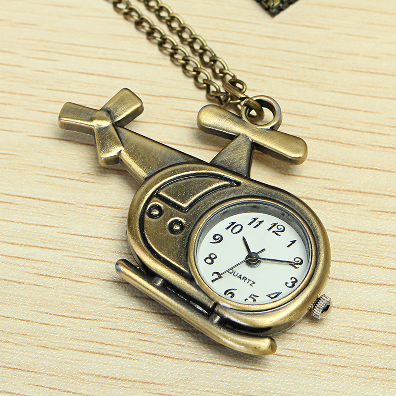 DEFFRUN-Fashion-Helicopter-Bronze-Quartz-Pocket-Watch-Retro-Creative-Pendant-Necklace-1137211