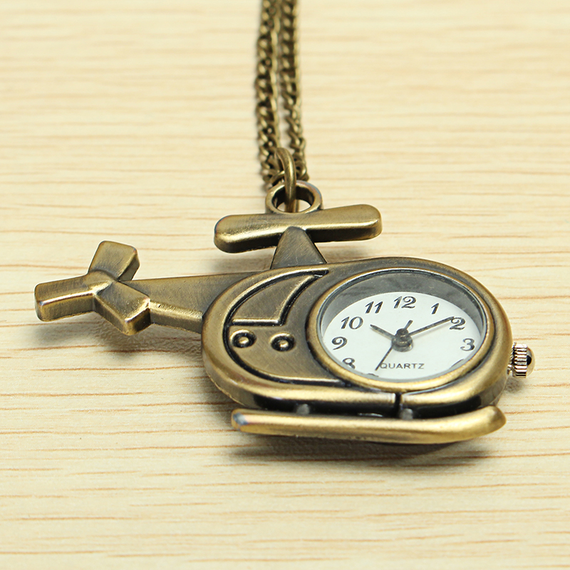 DEFFRUN-Fashion-Helicopter-Bronze-Quartz-Pocket-Watch-Retro-Creative-Pendant-Necklace-1137211