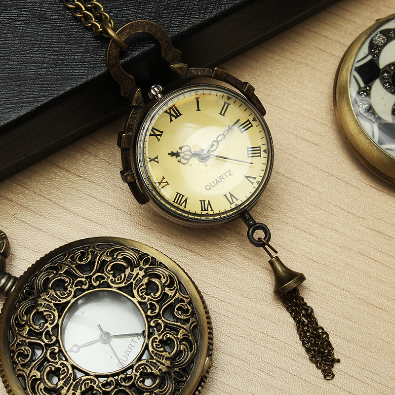 DEFFRUN-Vintage-Big-Bells-Roman-Number-Chain-Retro-Pocket-Watch-1201028