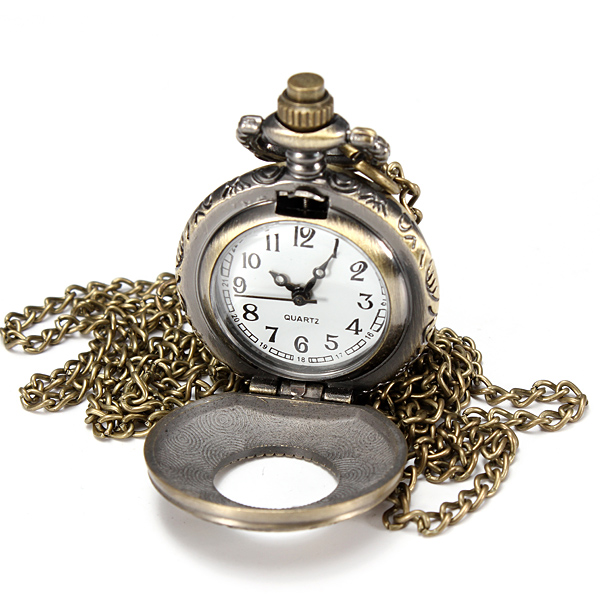 DEFFRUN-Vintage-Roma-Steampunk-Quartz-Pendant-Necklace-Women-Pocket-Watch-80741