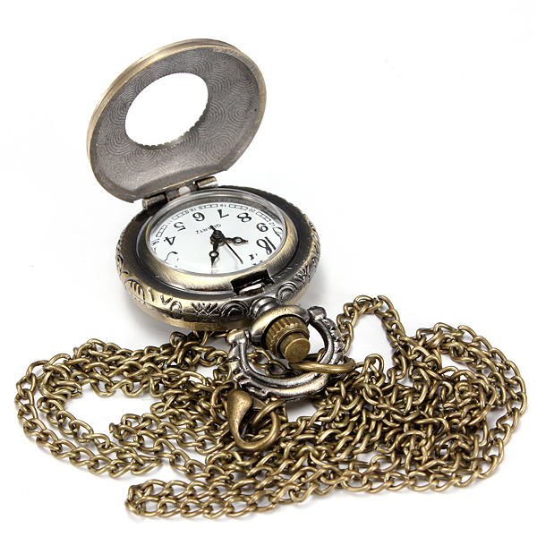 DEFFRUN-Vintage-Roma-Steampunk-Quartz-Pendant-Necklace-Women-Pocket-Watch-80741