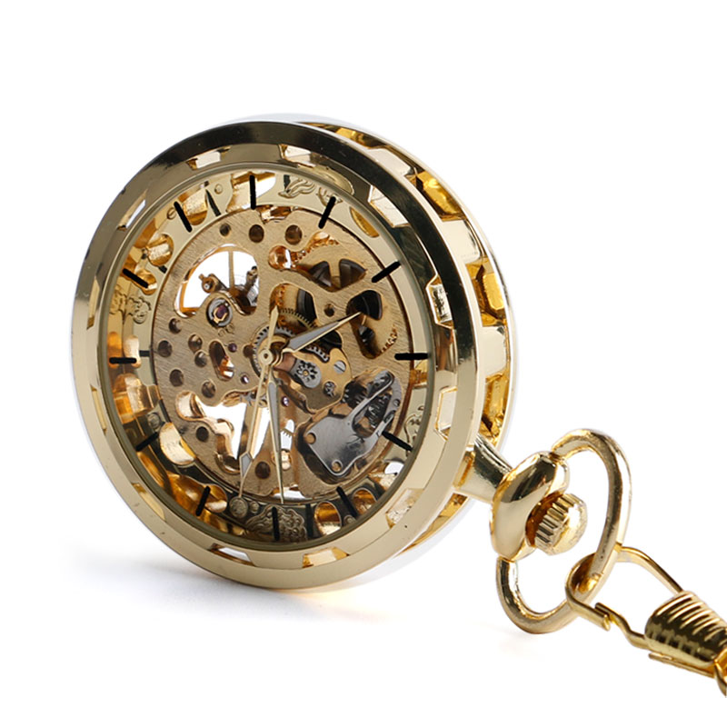 Deffrun-Gold-Case-Gift-Hand-winding-Mechanical-Watch-Without-Cover-Pocket-Watch-1415807