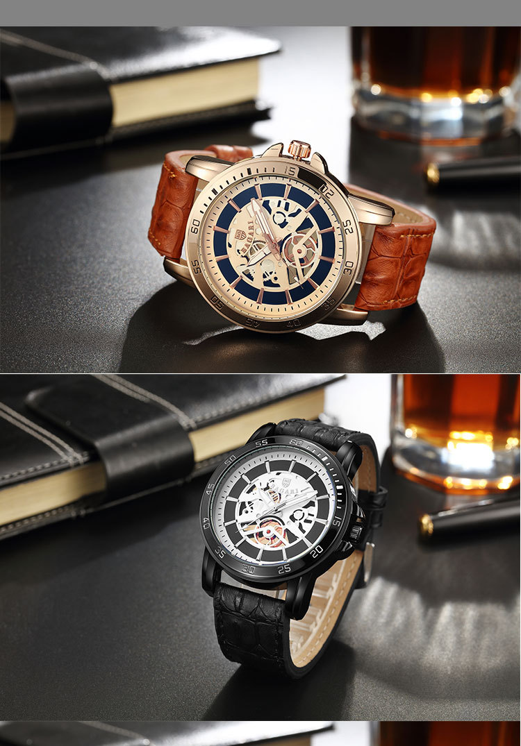 BAGARI-1688-Casual-Style-Mechanical-Appearance-Quartz-Watches-Mesh-Steel-Men-Wrist-Watch-1313239