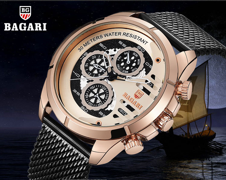 BAGARI-1802-Decorative-Little-Dials-Quartz-Watch-Business-Style-Men-Wrist-Watch-1313193