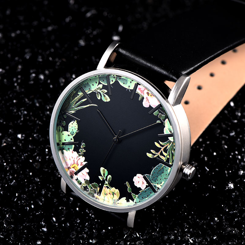 BAOSAILI-B-9014-Unisex-Wrist-Watch-Flower-Picture-Dial-Display-Quartz-Watch-1238067