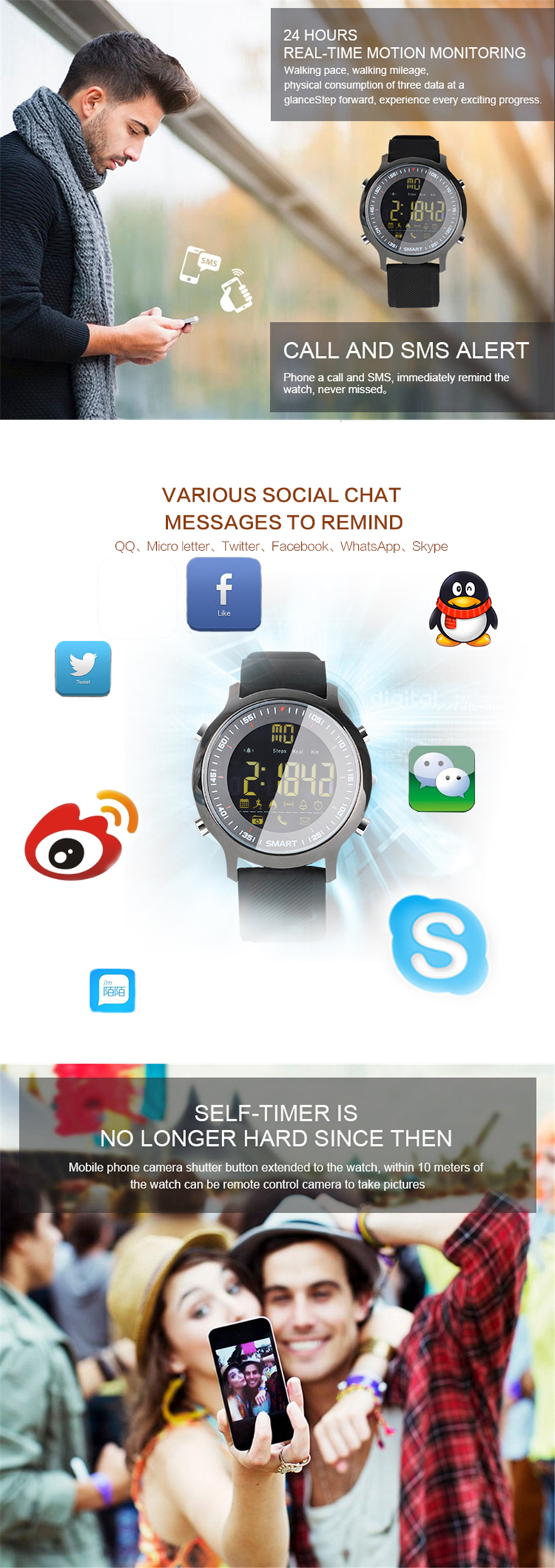 EX18-SMS-Reminder-Pedometer-Chronograph-Multifunction-Luminous-IP67-Fashion-Sport-Bluetooth-Watch-1154449