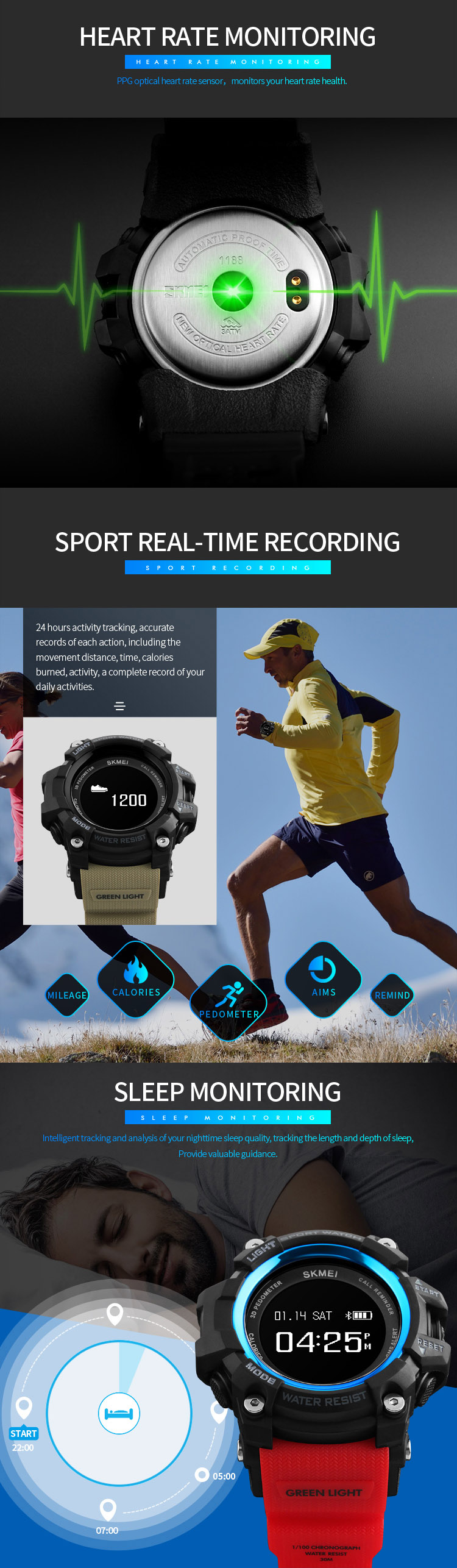 SKMEI-1188-Smart-Watch-Heart-Rate-Remind-Pedometer-Calorie-Sport-Fashion-Bluetooth-Watch-1219336