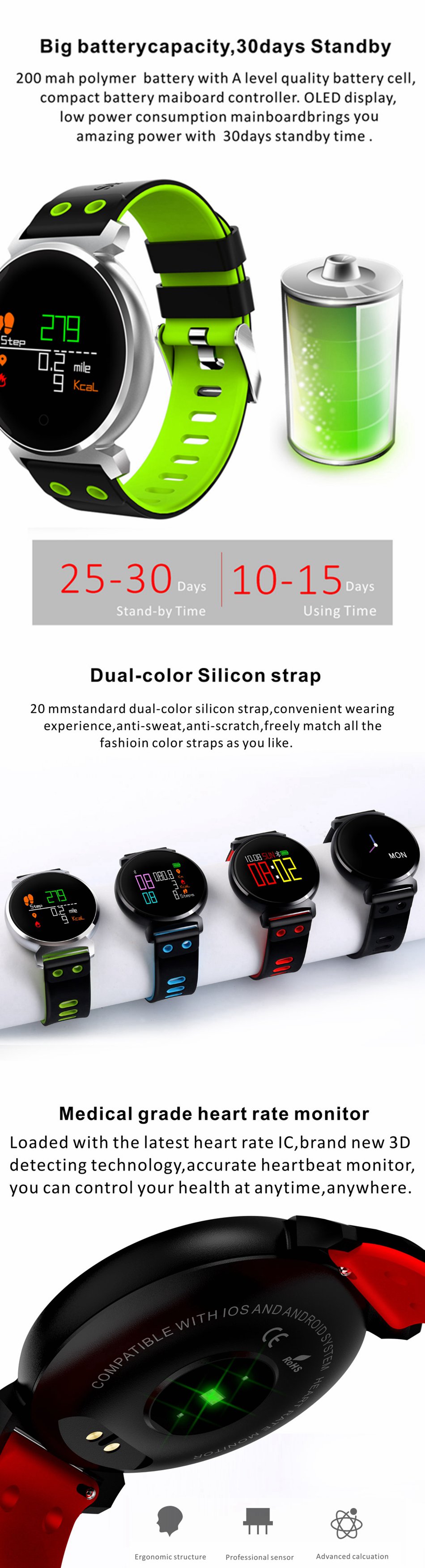 Bakeey-K2-OLED-HD-Color-Display-Swimming-Long-Stand-by-Time-Blood-Pressure-Blood-Oxygen-Monitor-Smar-1230512