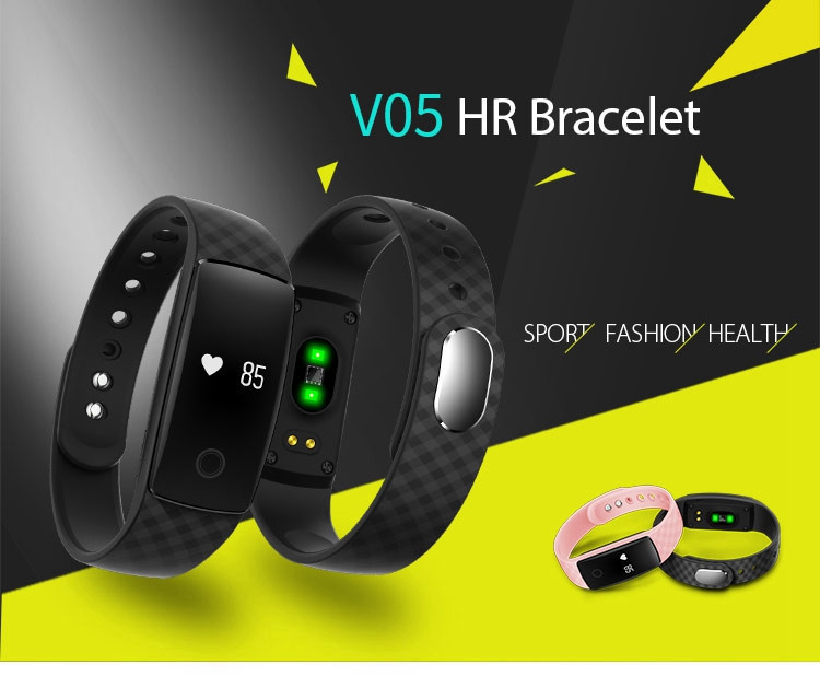 CAVO-V05-Sport-Watch-Plaid-Pattern-Strap-Waterproof-Smart-Bracelet-Wristband-For-Android-IOS-1108925