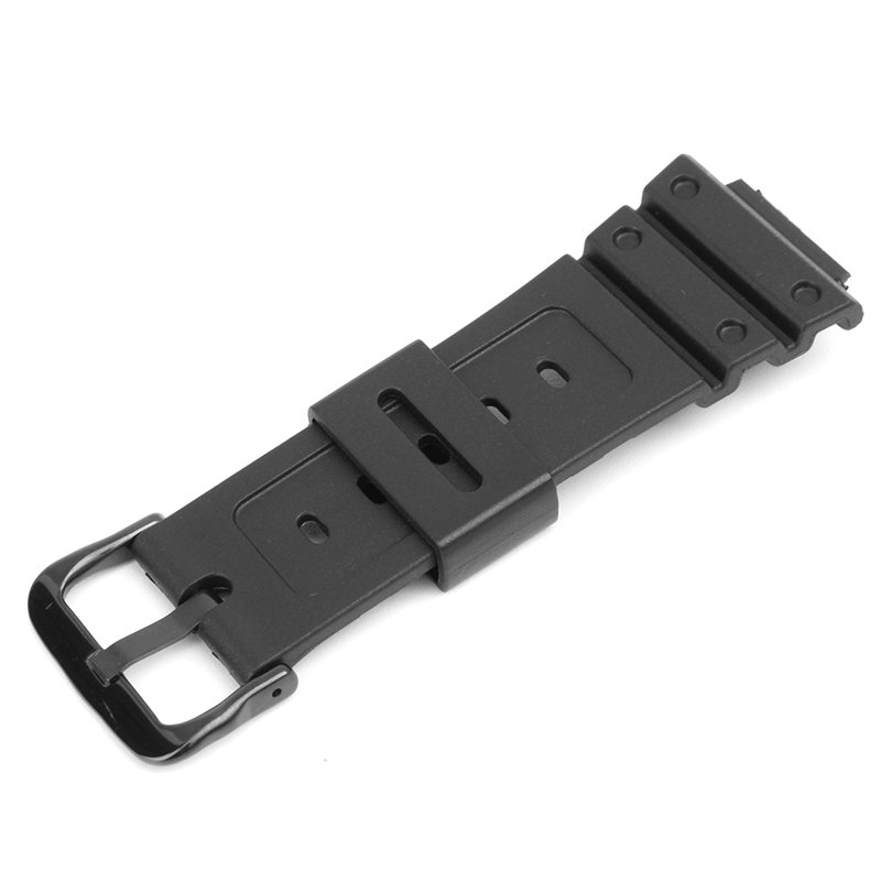 16mm-Black-Rubber-Watch-Band-For-CASIO-G-Shock-DW-6900-DW6600-With-Buckle-1244114