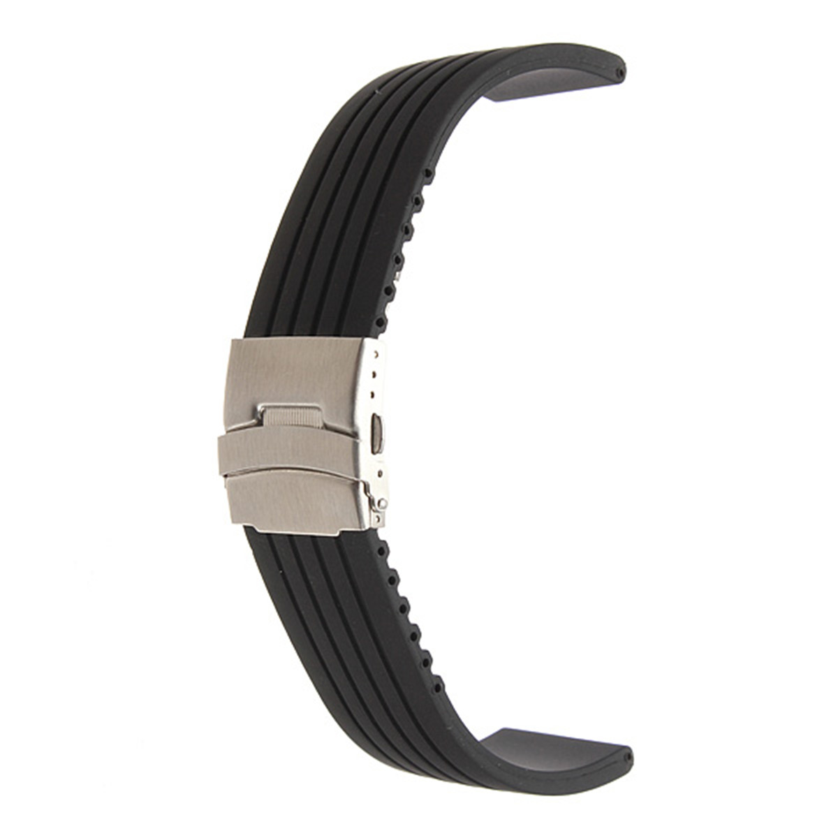 18202224mm-Black-Silicone-Sports-Watch-Band-985386