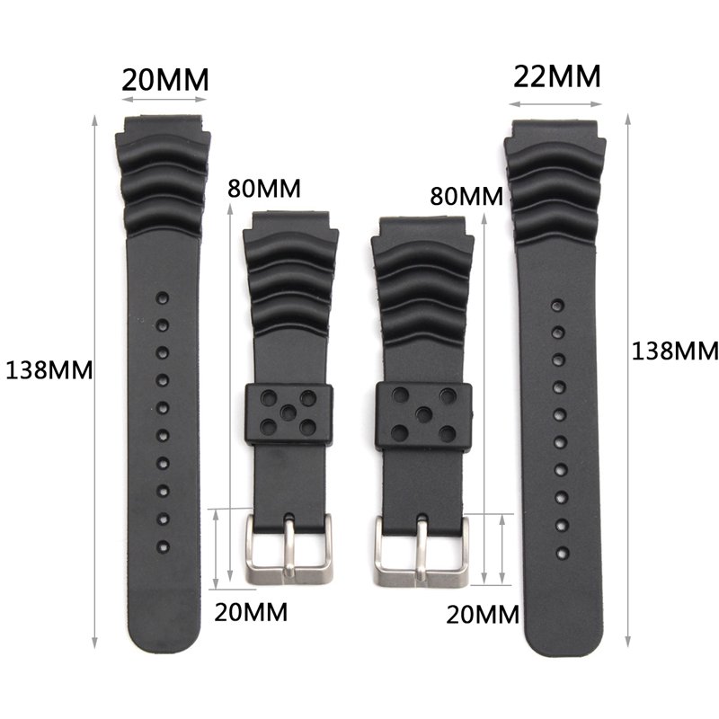 20MM22MM-Black-Sport-Scuba-Diver-Rubber-Watch-Band-Strap-For-Sei-ko-1258789