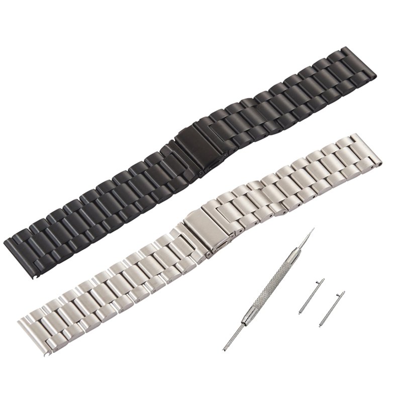 20mm-Watch-Band-Stainless-Steel-Wrist-Link-Straps-for-Garmin-Vivoactive-3-1262495