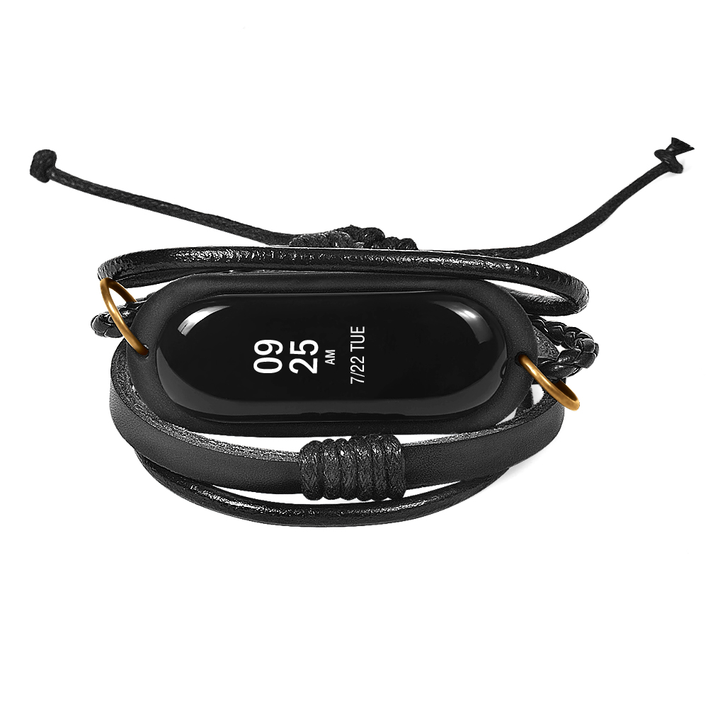 Leather-Woven-Bracelet-Watch-Band-Replacement-with-TPU-Case-Cover-for-Xiaomi-Miband-3-1326628